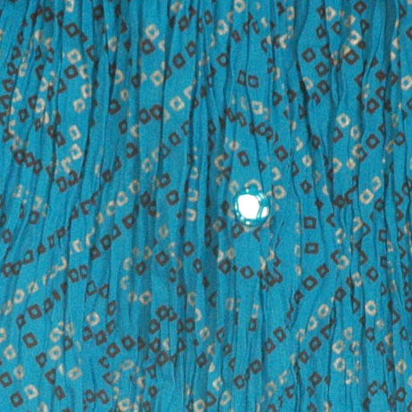 Blue Ethnic Short Skirt