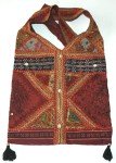 Bohemian Hand Embroidered Shoulder Bag with Mirrors