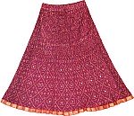 Vin Rouge Party Short Skirt