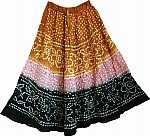 Hawaiian Tan Long Tie Dye Skirt