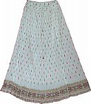 White Voile Womens Skirt