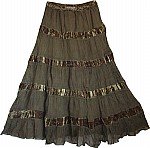Peat Womens Georgette Skirt