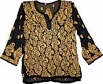 Black Tunic Top Summer Shirt