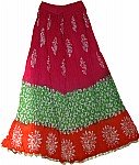 Batik Print Cotton Skirt
