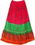 Batik Print Cotton Skirt