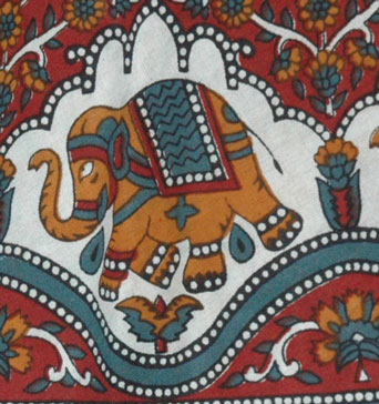 Ethnic Print Long Wrap Skirt