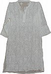 White Summer Shirt Tunic Top
