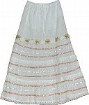 White Sparkly Sequin Skirt
