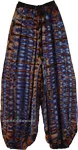Midnight Blue Flowy TieDye Harem Pants