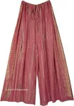 Tall and Wide Pink Blush Tie Dye Flowy Pants