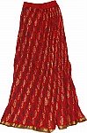 Roof Terracotta Ethnic Skirt