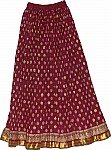 Persian Plum Long Skirt