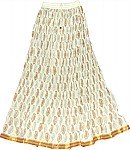 Off White Long Skirt