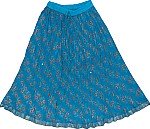 Bondi Blue Short Crinkle Skirt