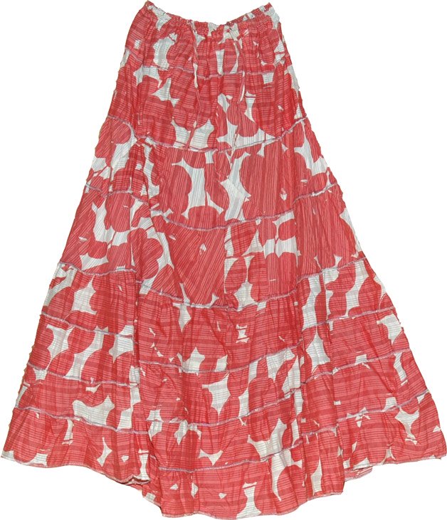 Summer Floral Peasant Skirt