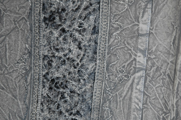 Misty Moon Velvet Trimmed Embroidered Pants