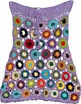Lavender Crochet Beach Cover-Up Skirt