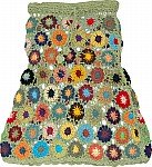 Green Mist Crochet Cotton Skirt