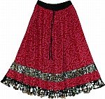 Monarch Sequined Long Skirt