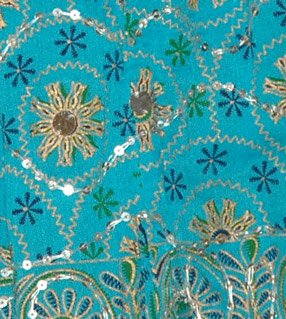 Cerulean Silver Sequin Skirt