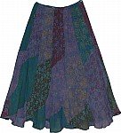 Floral Print Long Skirt