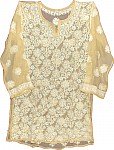 Calico Embroidered Long Tunic