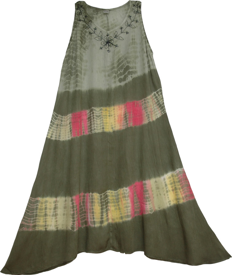 Kelp Long Tie Dye Dress