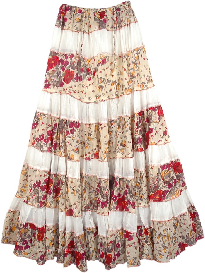 Broomstick Cotton Skirt Spring Charm