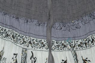 Waterloo Black White Smock Dress Skirt