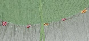 Battleship Grey Green Smock Boho Skirt