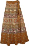 The Indus Animals Block Ethnic Wrap Skirt