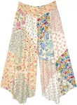 Vintage Blossom Ivory Patchwork Wide Leg Pants
