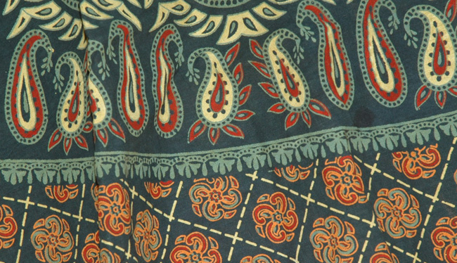 Orange Lunar Green Long Wrap Around Skirt