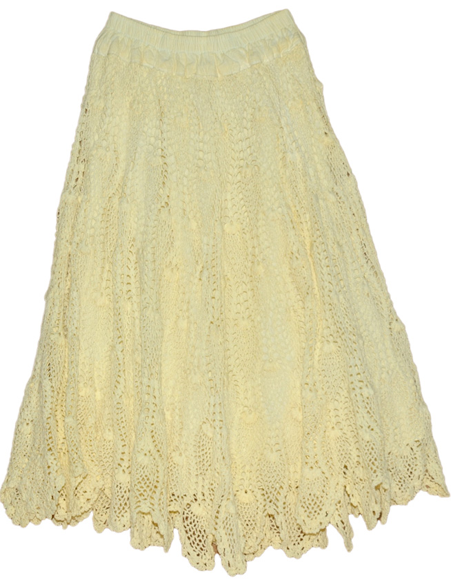 Yellow Long Skirt All Crochet Pattern | Crochet-Clothing