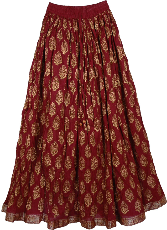 Radiance Crinkled Cotton Skirt | Crinkle