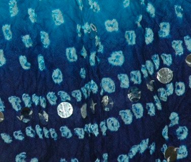 Ocean Tonal Sequin Long Skirt