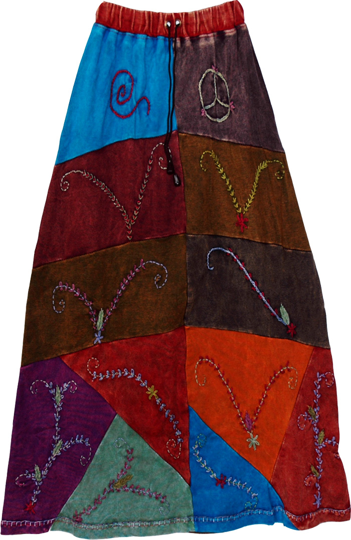 Lambani Tribal Patchwork long Skirt