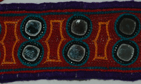 Aubergine Bohemian Gypsy Mirror Arm Band