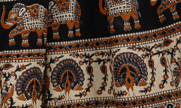 Rainforest Long Cotton Printed Skirt