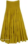 Mustard Fields Freedom Tiers Long Full Skirt