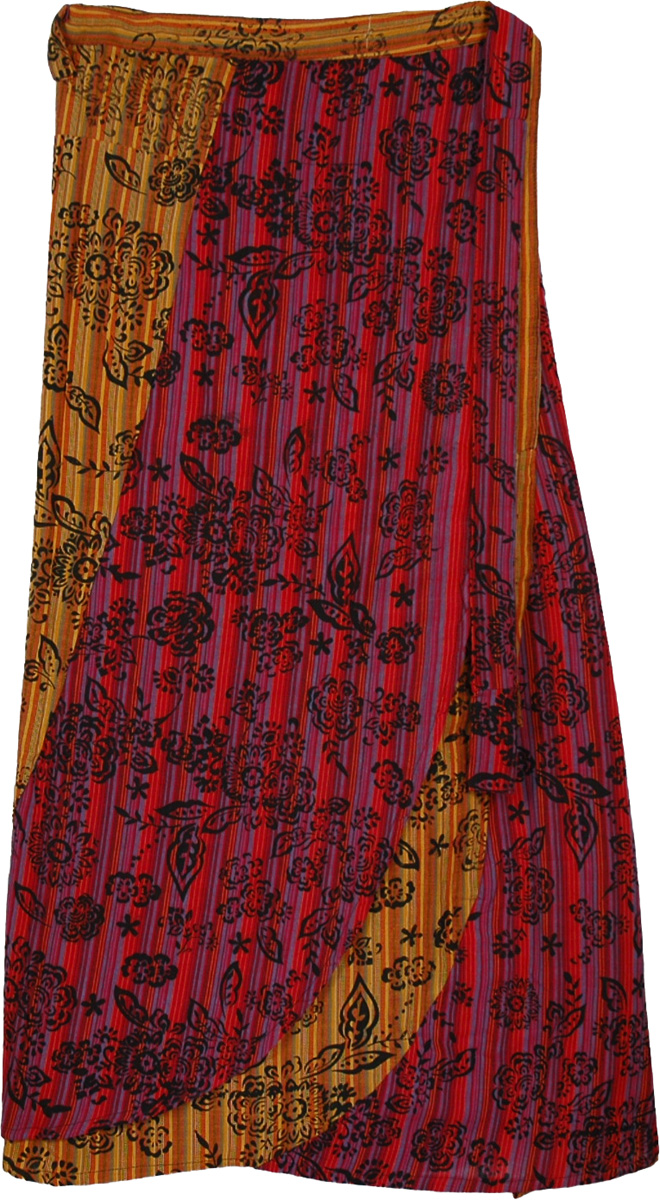 Meztiso Tribal Long Wrap Skirt