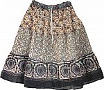Printed Cotton Summer Short Skirt
