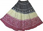 Boho Tie Dye Sequin Indian Long Skirt