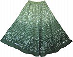 Boho Tie Dye Sequin Long Skirt
