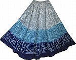 Boho Tie Dye Glitter Long Skirt
