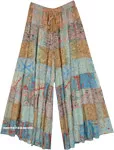 Fairy Story Tiered Patchwork Split Skirt Pant