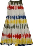 Color Splashes White Womens Skirt