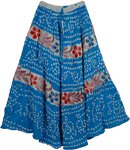 Blue Gypsy Long Tie Dye Skirt