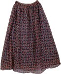 Boho Long Georgette Skirt