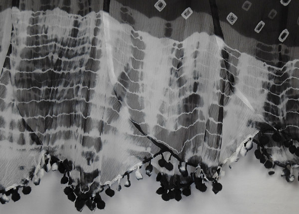 French Fashion Black and White Long Skirt